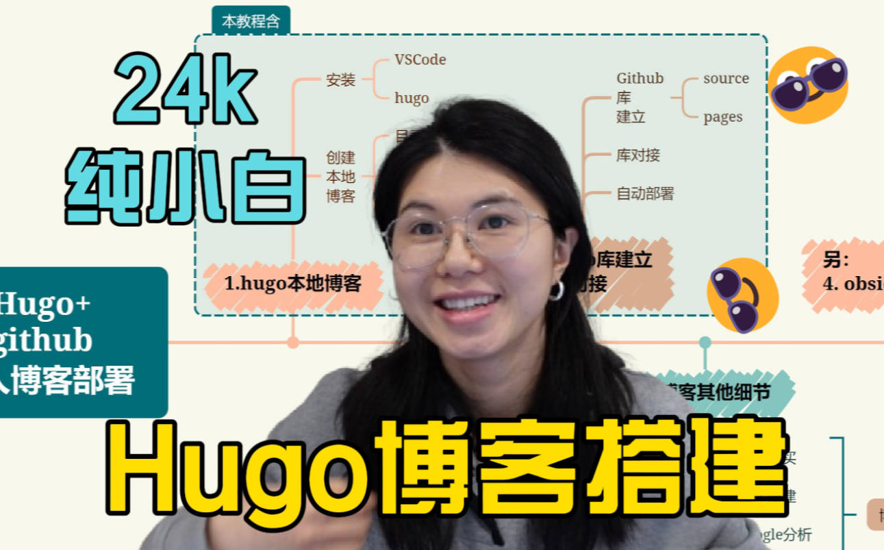 24k纯小白Hugo+Github博客部署教程（一）博客主体